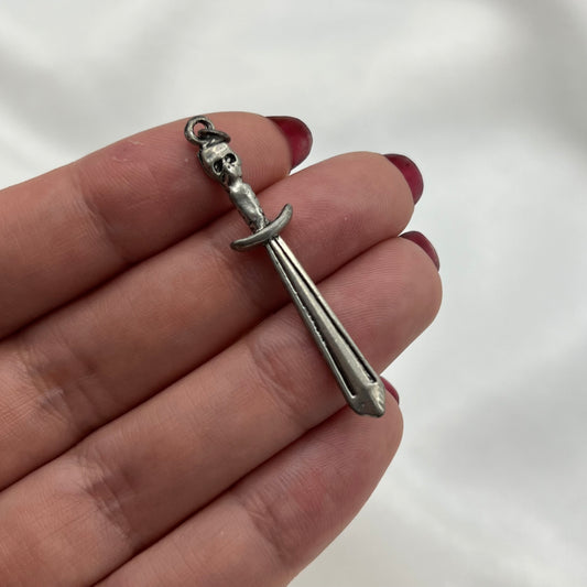 Skull Sword Charm