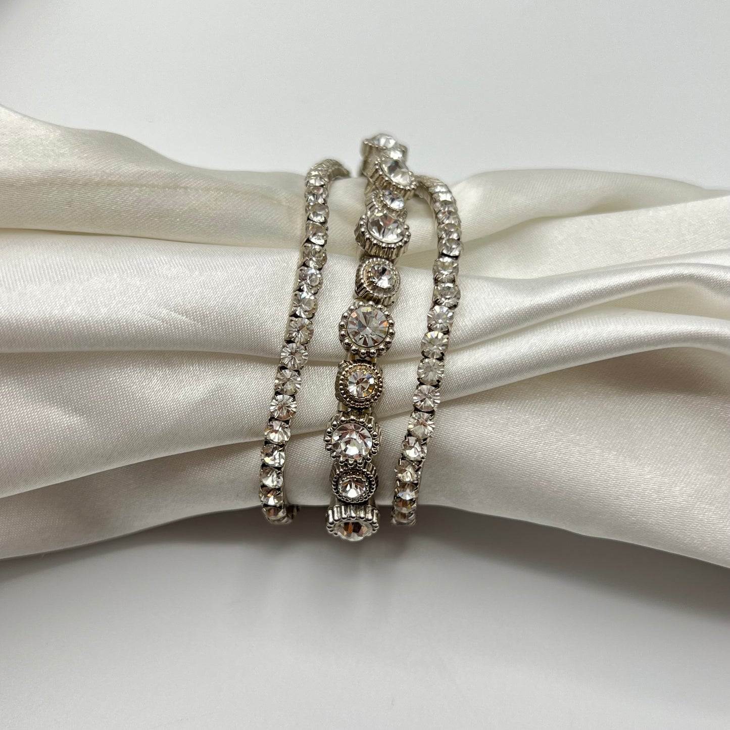 Diamanté 3-Strand Watch