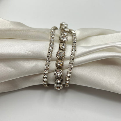 Diamanté 3-Strand Watch