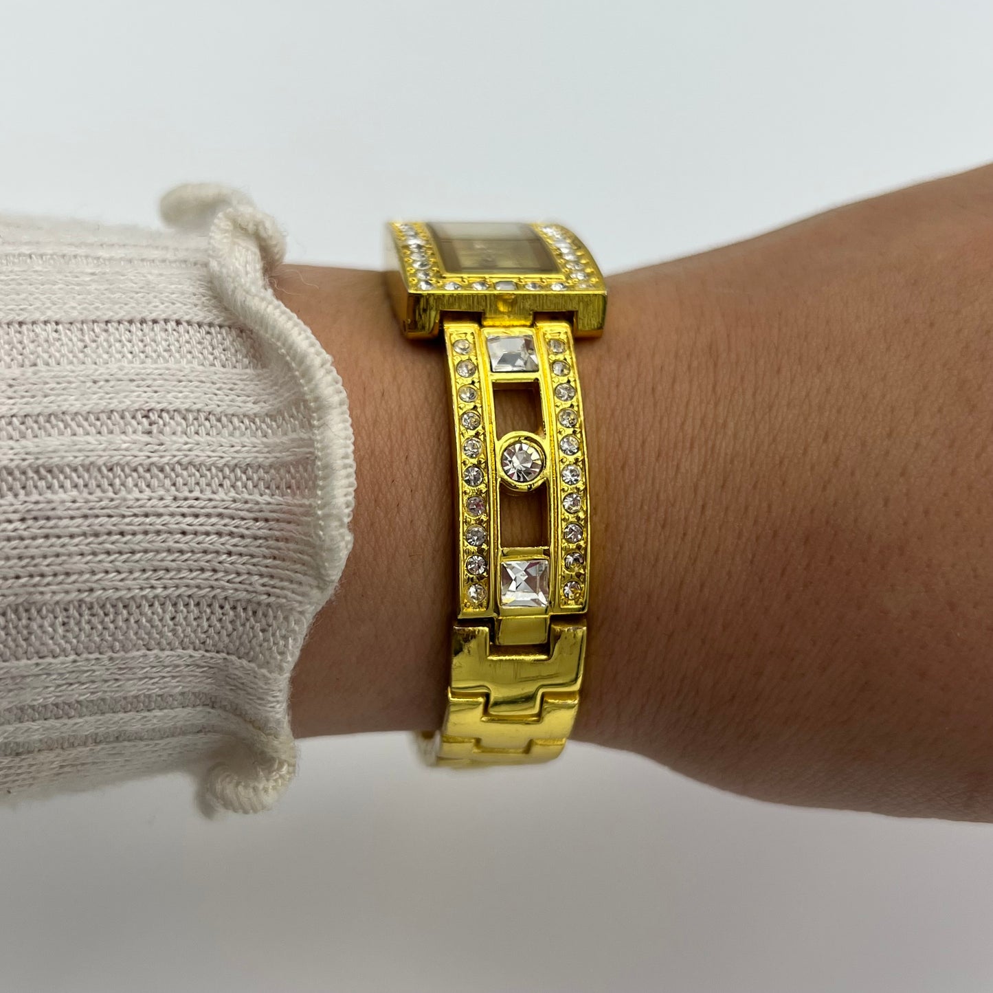 ✨ Gold-Toned Diamanté Watch