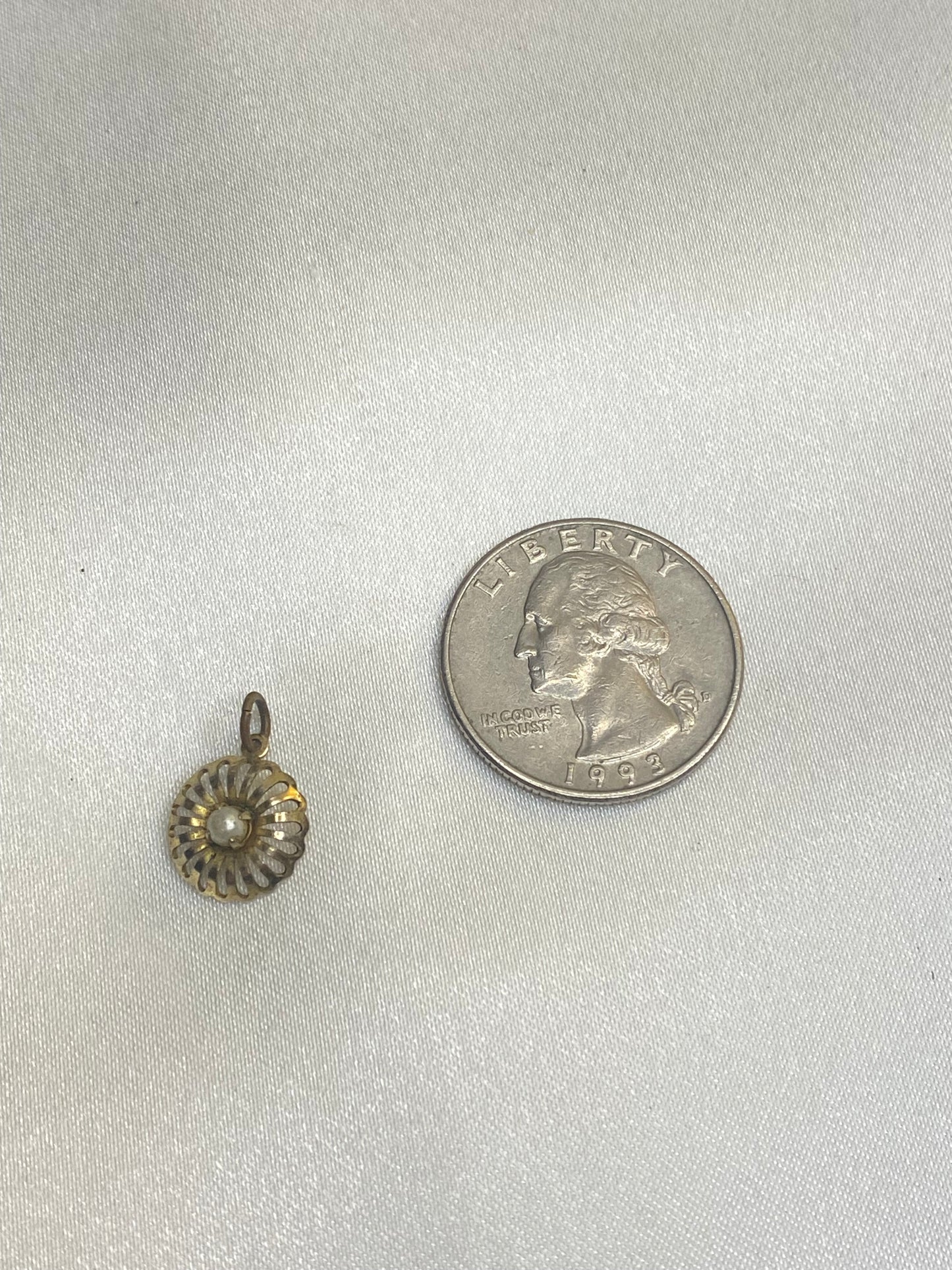 Gold Pearl Pendant