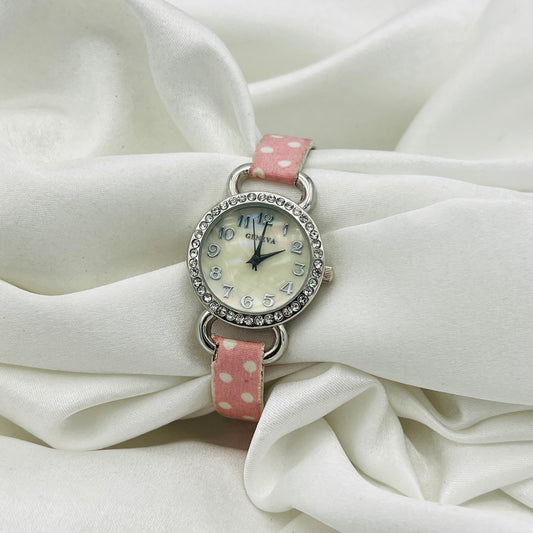 Pink Polka Dot Watch