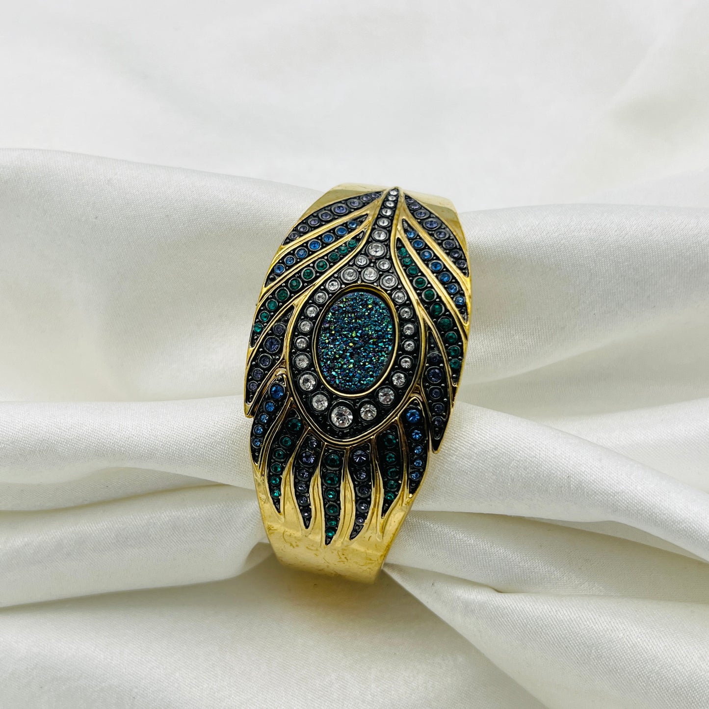 Peacock Feather Peek a Boo Watch