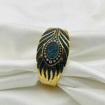 Peacock Feather Peek a Boo Watch