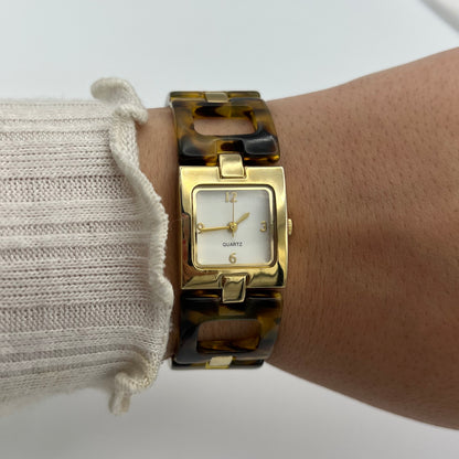 Chic Tortoise Shell Watch