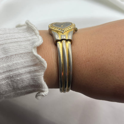 Cute Heart Bangle Watch