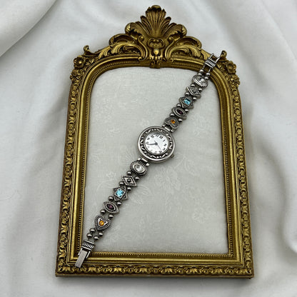 RARE Silver-Tone Charm Watch