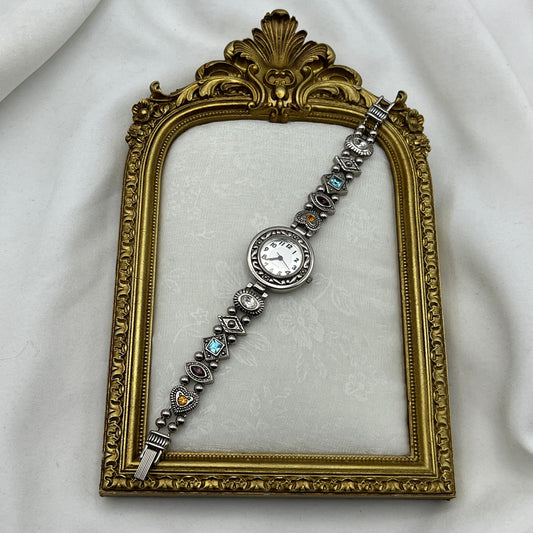 RARE Silver-Tone Charm Watch