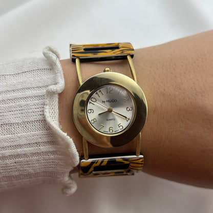 Tiger Striped Cuff Watch