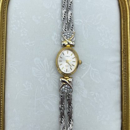 Beautiful Diamanté Two-Tone Watch
