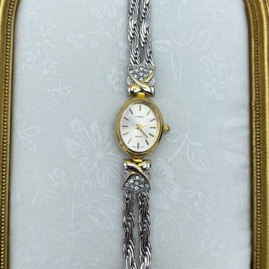 Beautiful Diamanté Two-Tone Watch