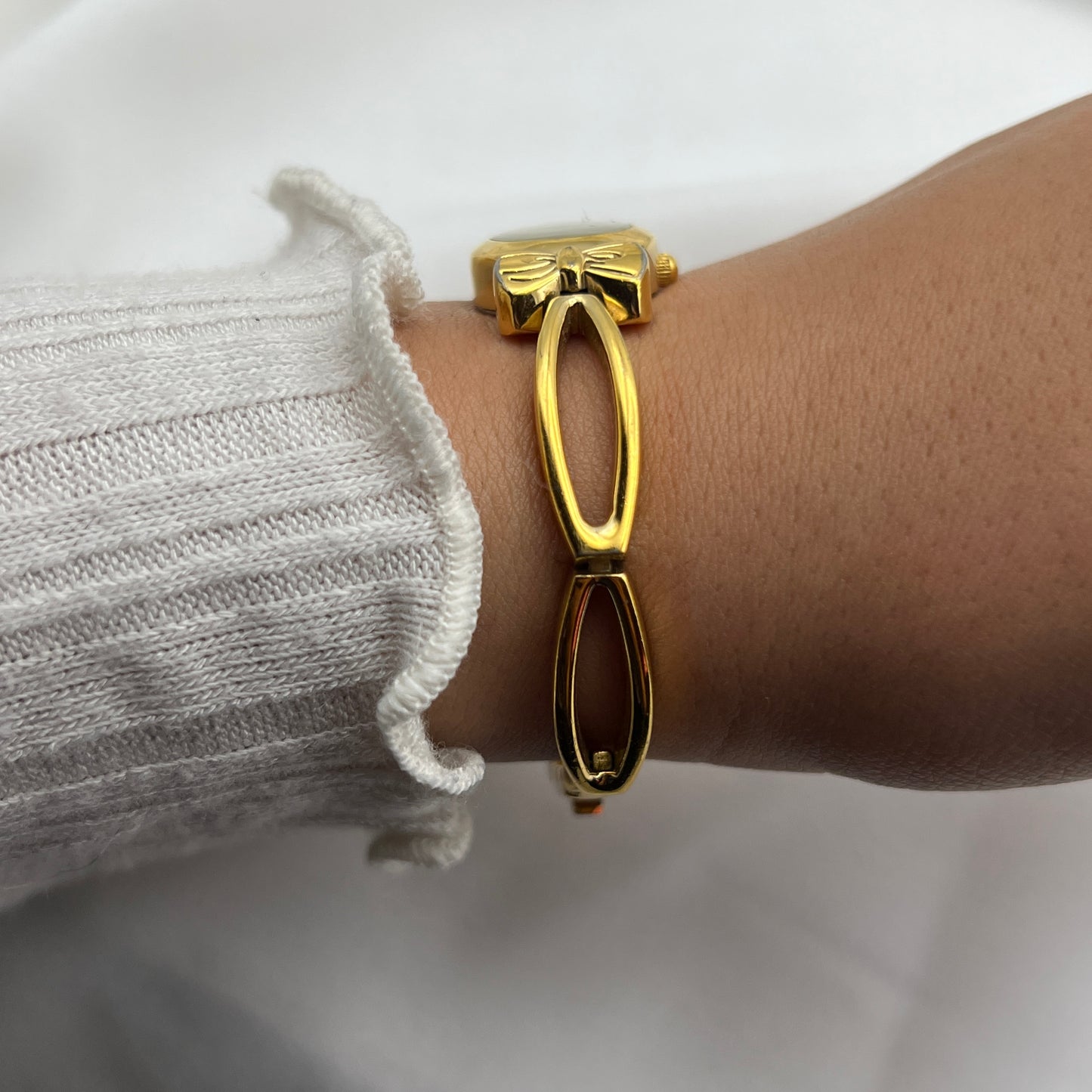 Anne Klein Bow Gold-Tone Watch