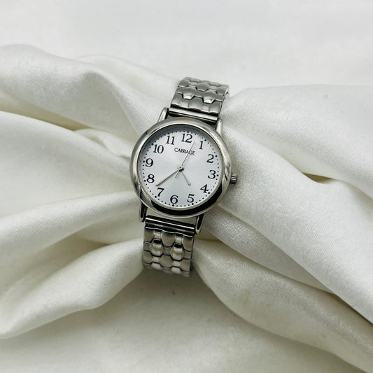 Carriage Silver-Toned Watch