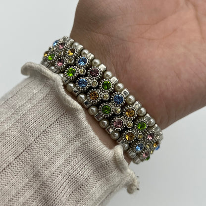 Pearls & Multi-Colored Gemstone Watch