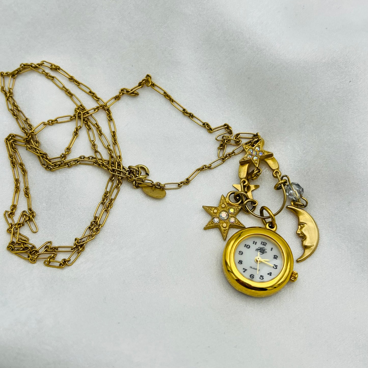 Rare Kirk’s Folly Sun & Moon Watch Necklace