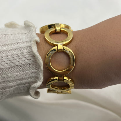 Gold-Toned Circle Watch