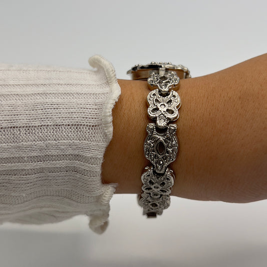 Silver-Toned Art Deco Watch