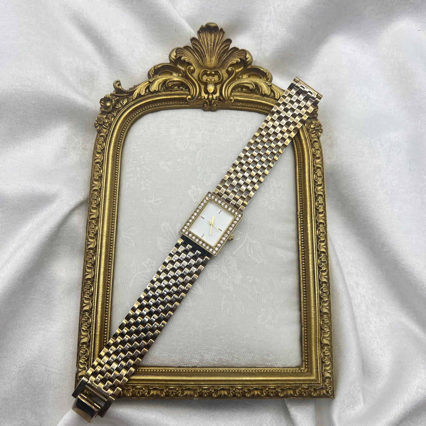 Diamanté Gold-Toned Watch