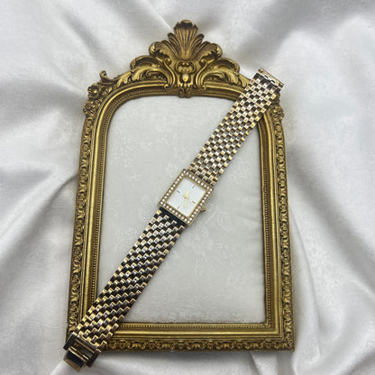 Diamanté Gold-Toned Watch
