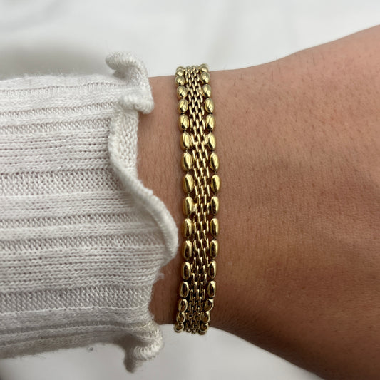 Woven Gold-Tone Bracelet