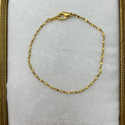 Dainty Gold-Tone Rope Bracelet