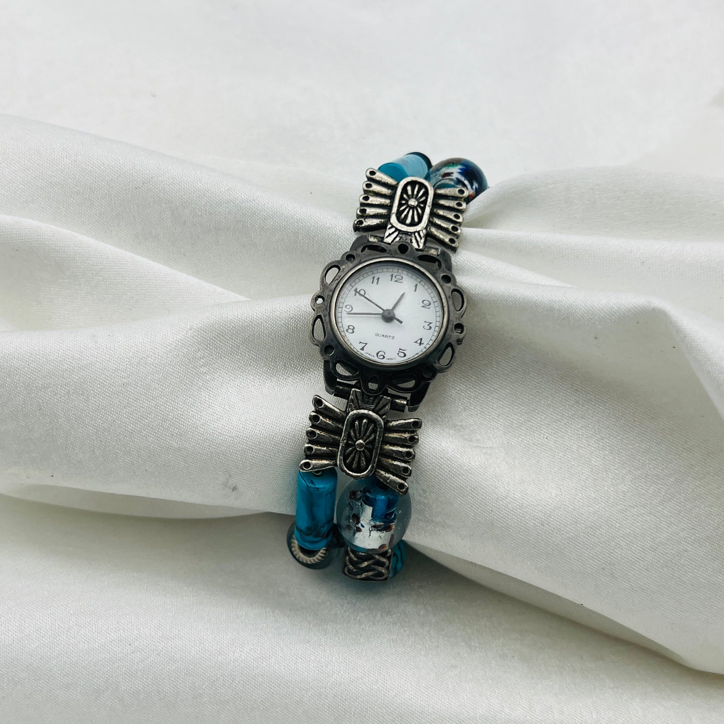 Blue Beaded Watch