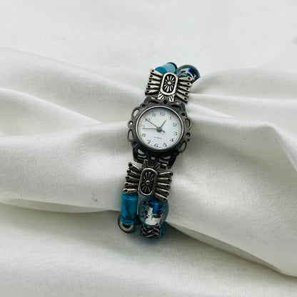 Blue Beaded Watch