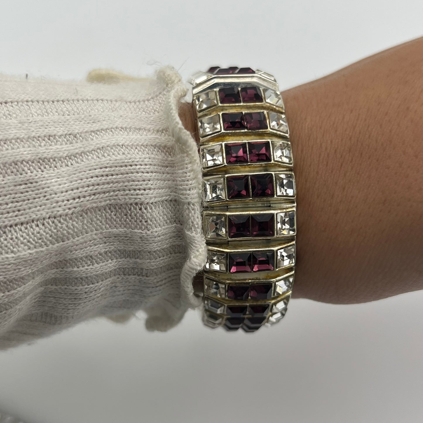 Purple Rhinestone Watch
