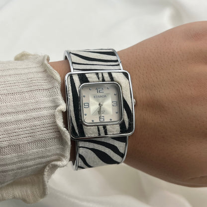 Zebra Cuff Watch