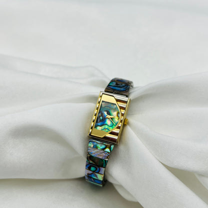 ✨ Gold-Toned Abalone Watch