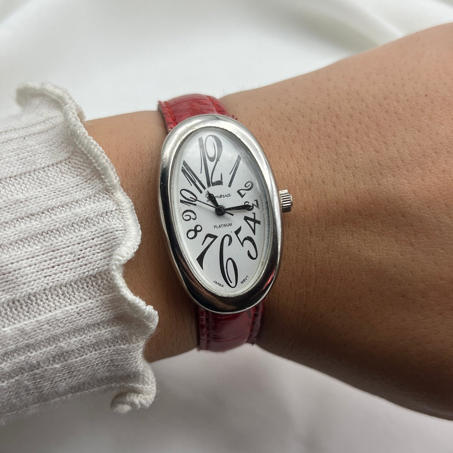 Rare Dali-Style Red Strap Watch