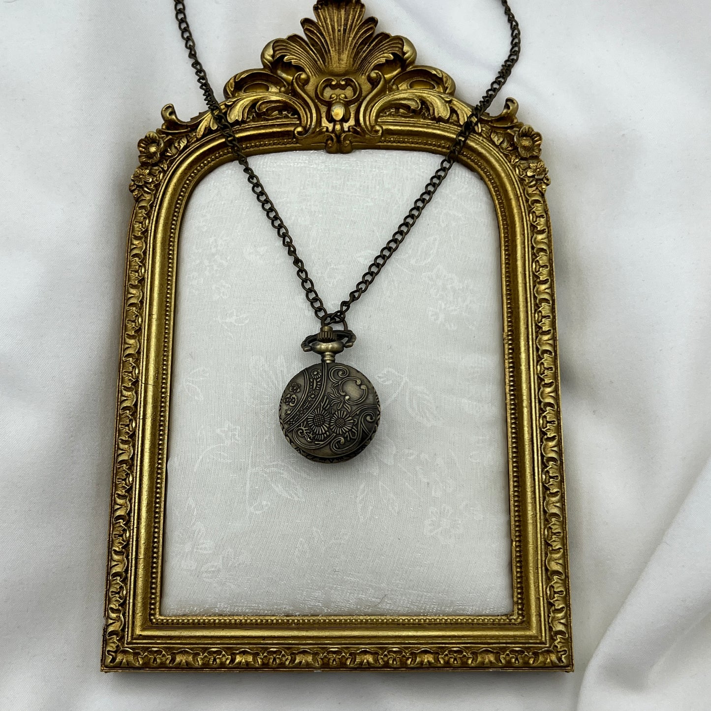 Flower Watch Pendant Neckalce