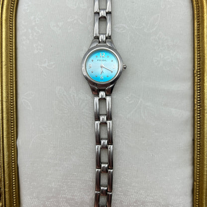 Fossil Blue Dial Watch