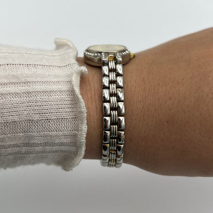 Dainty Two-Toned Diamanté Watch
