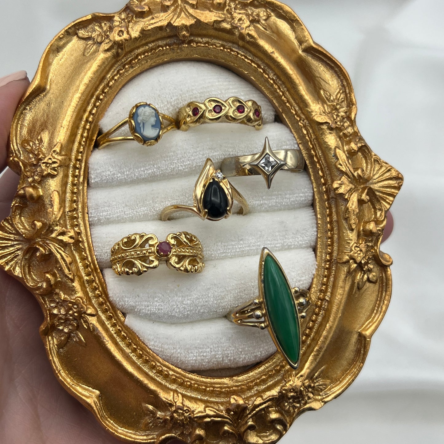 Avon Gold Heart Band
