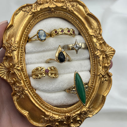 Avon Gold Heart Band