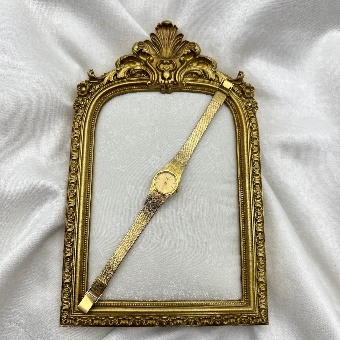 Gold Tone Seiko Octagon Dial Watch