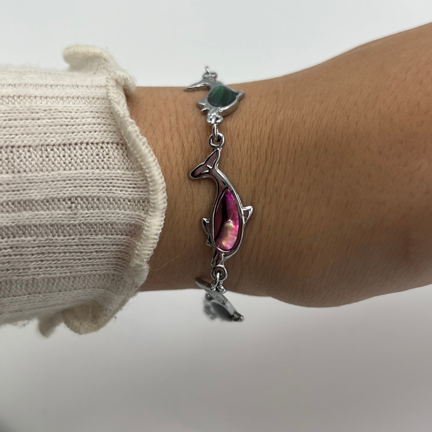 Abalone Dolphin Bracelet