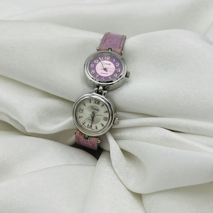 RARE Purple Dual Dial Watch