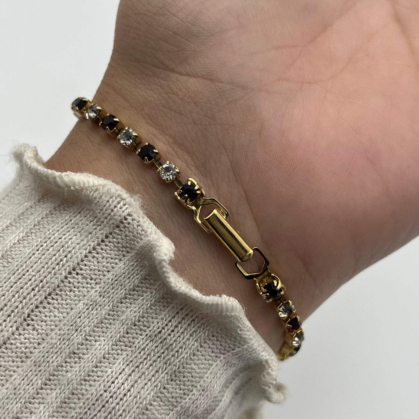 Ruby-Toned Tennis Bracelet