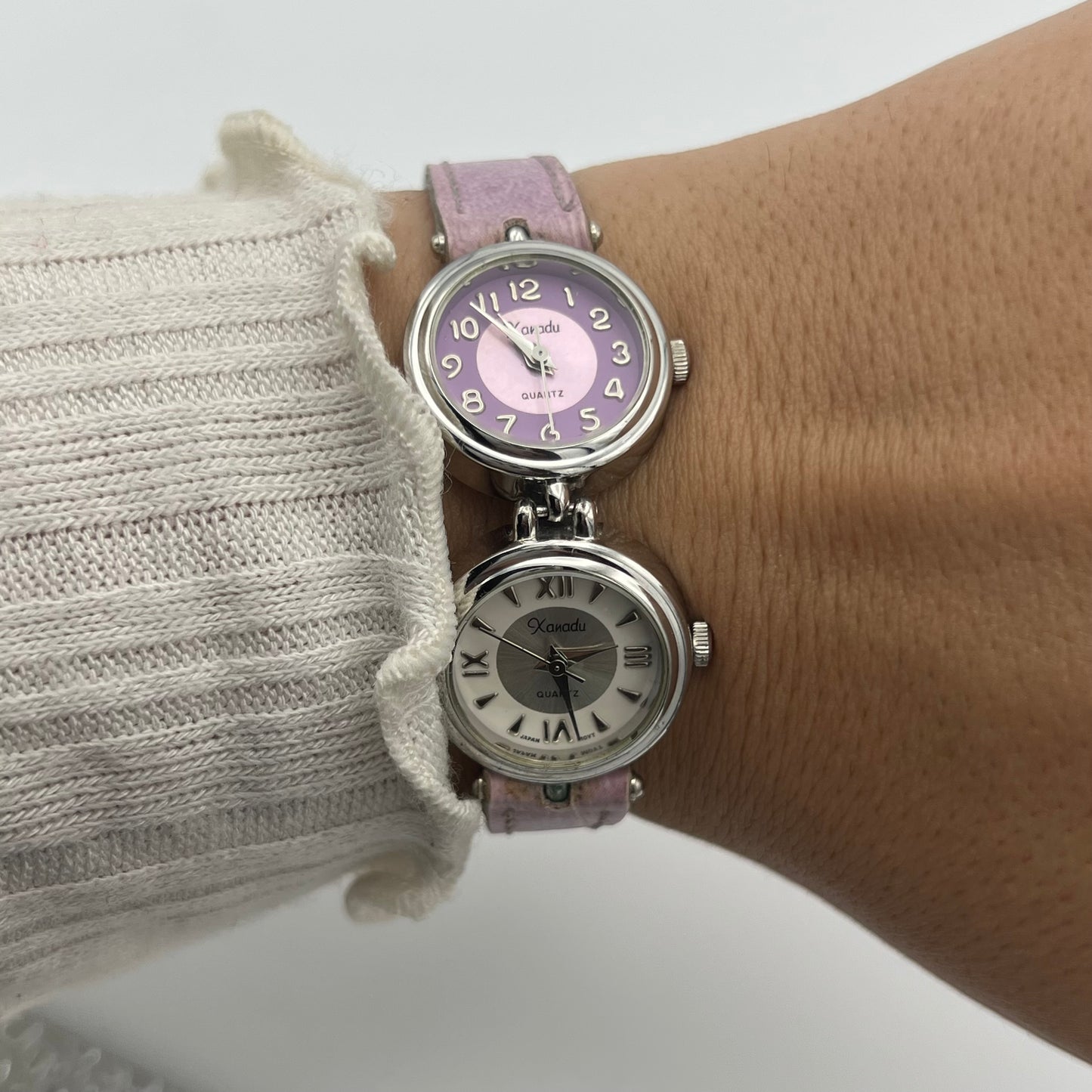RARE Purple Dual Dial Watch