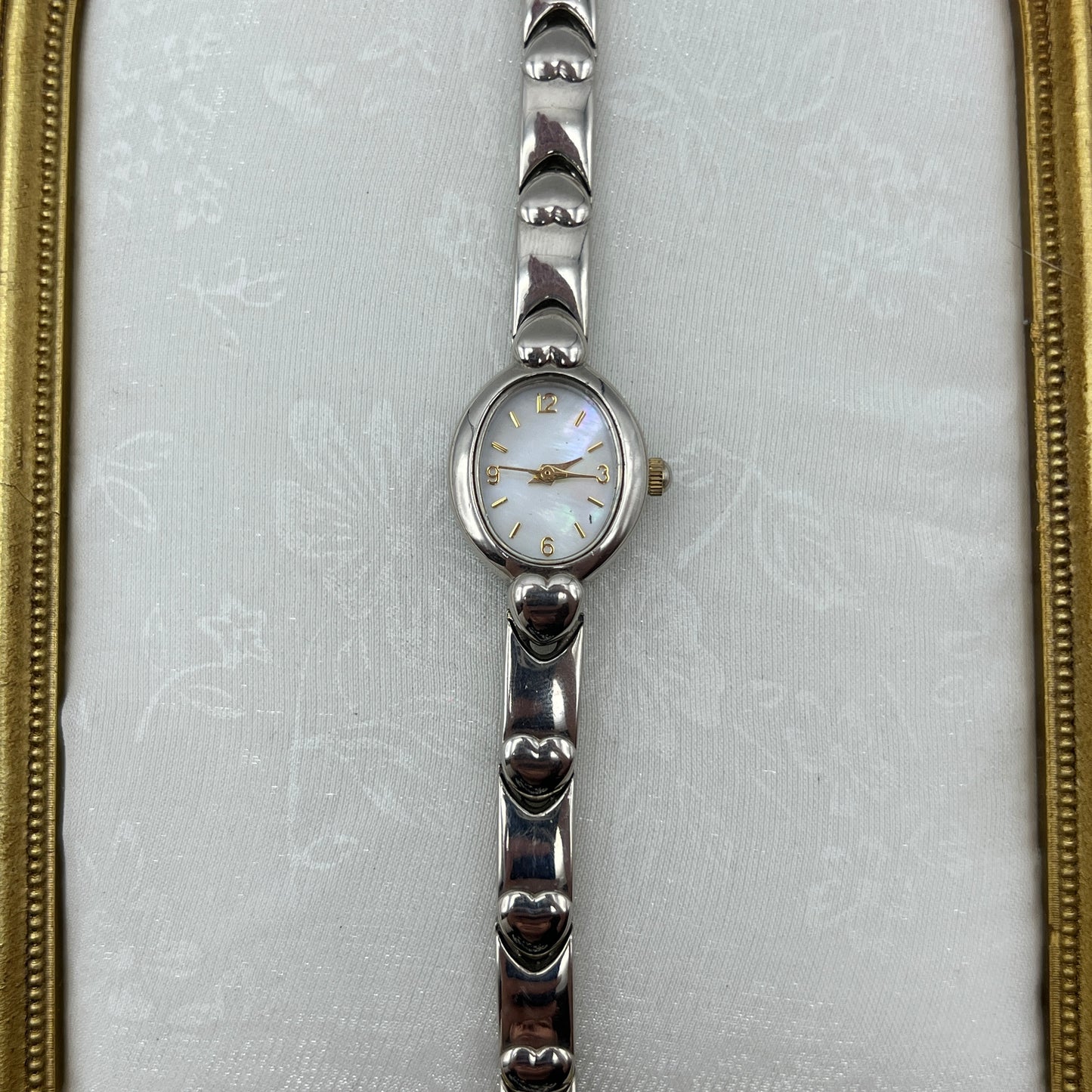 Dainty Heart Watch with Mother of Pearl Watch