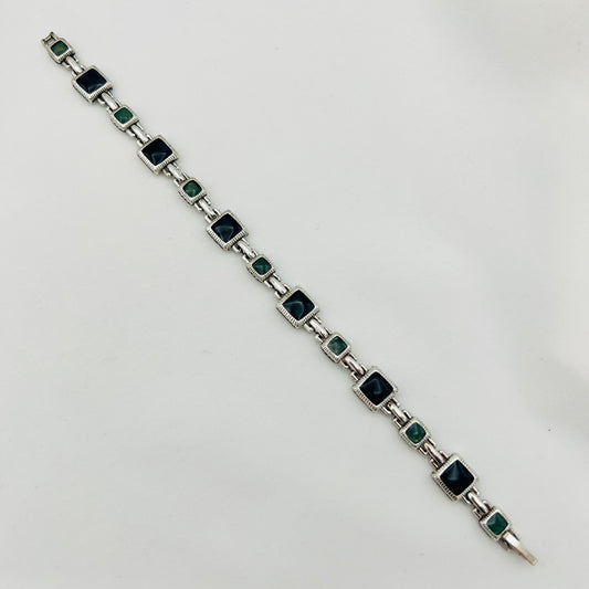 Silver-Toned Colored Bracelet