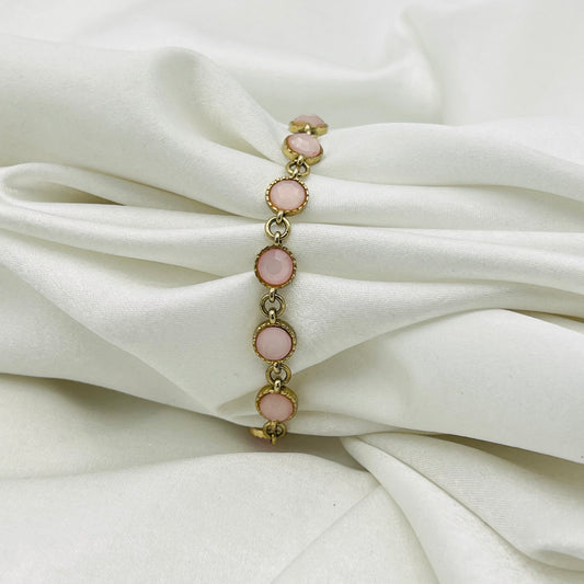 Pink Gemstone Bracelet