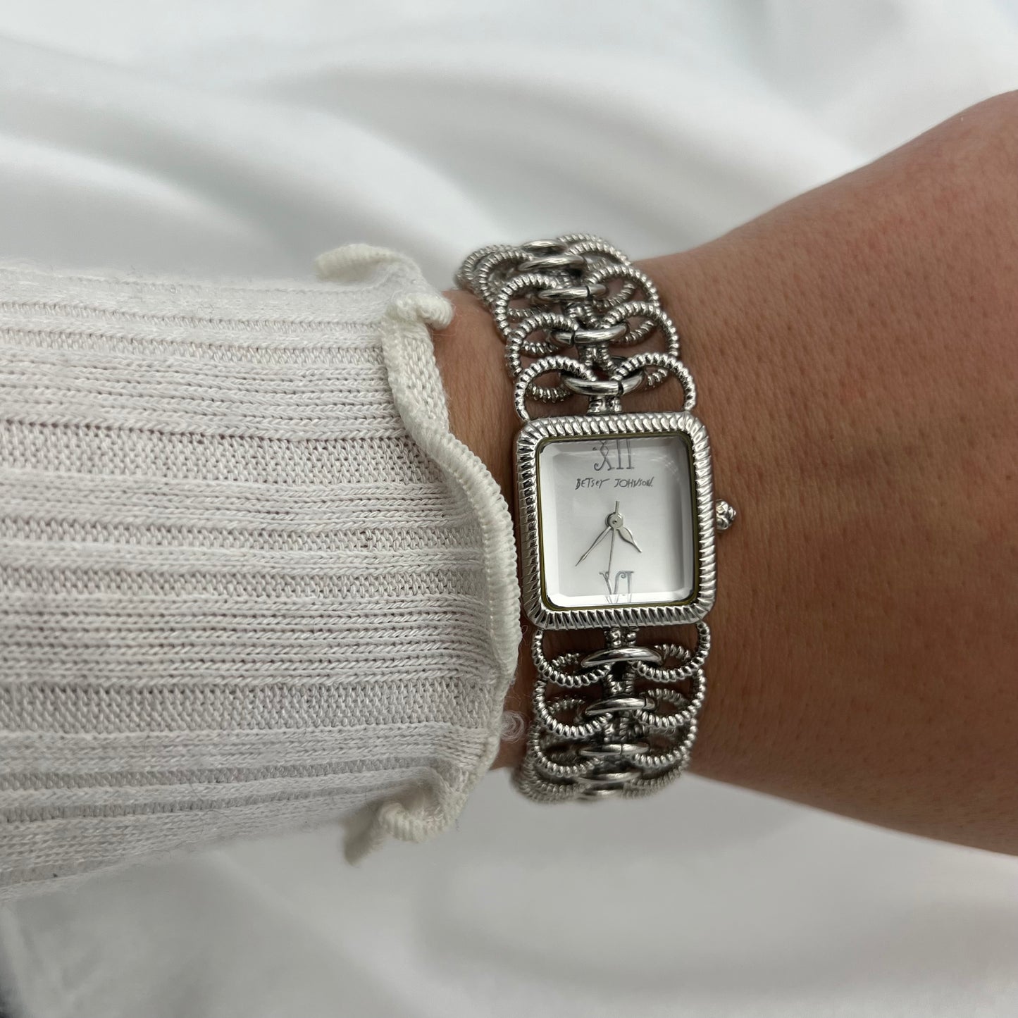 Betsey Johnson Silver-Toned Watch
