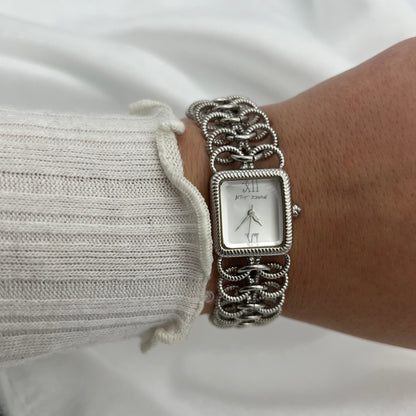Betsey Johnson Silver-Toned Watch