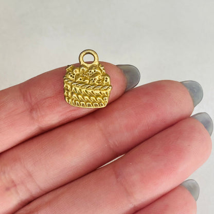 Strawberry Basket Charm