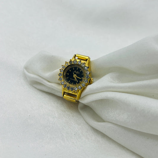Diamanté Watch Ring