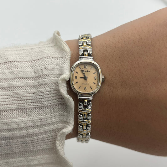 Dainty Apricot Dial Watch