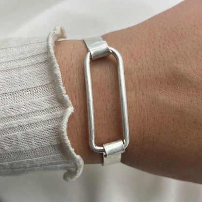 Geometric Link Statement Bracelet